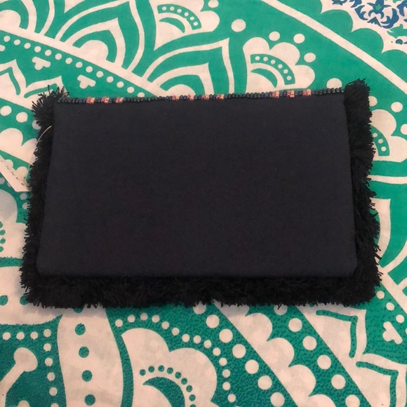 Ann Taylor Clutch with Beads & Fringe - Picture 3 of 8